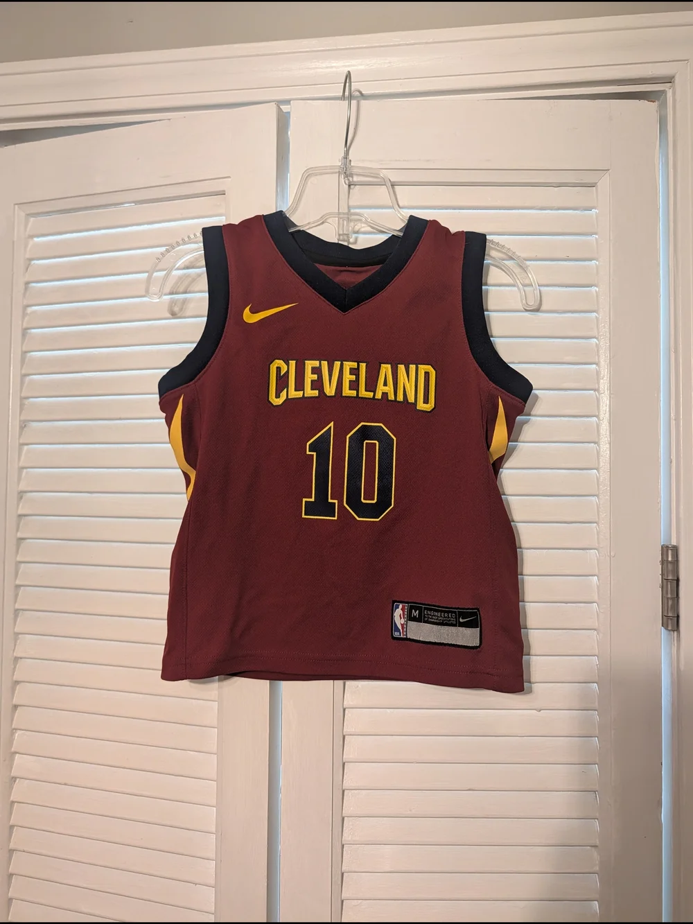 Nike Cleveland Kids' Toddler #10 Garland Basketball Jersey - Size M